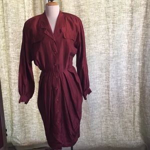 Vintage red silk Argenti